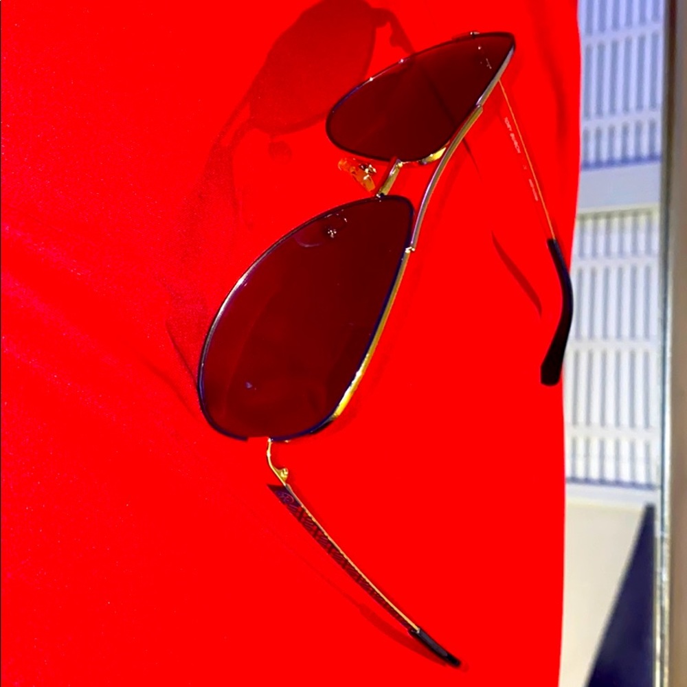 Tory Burch gold Aviators